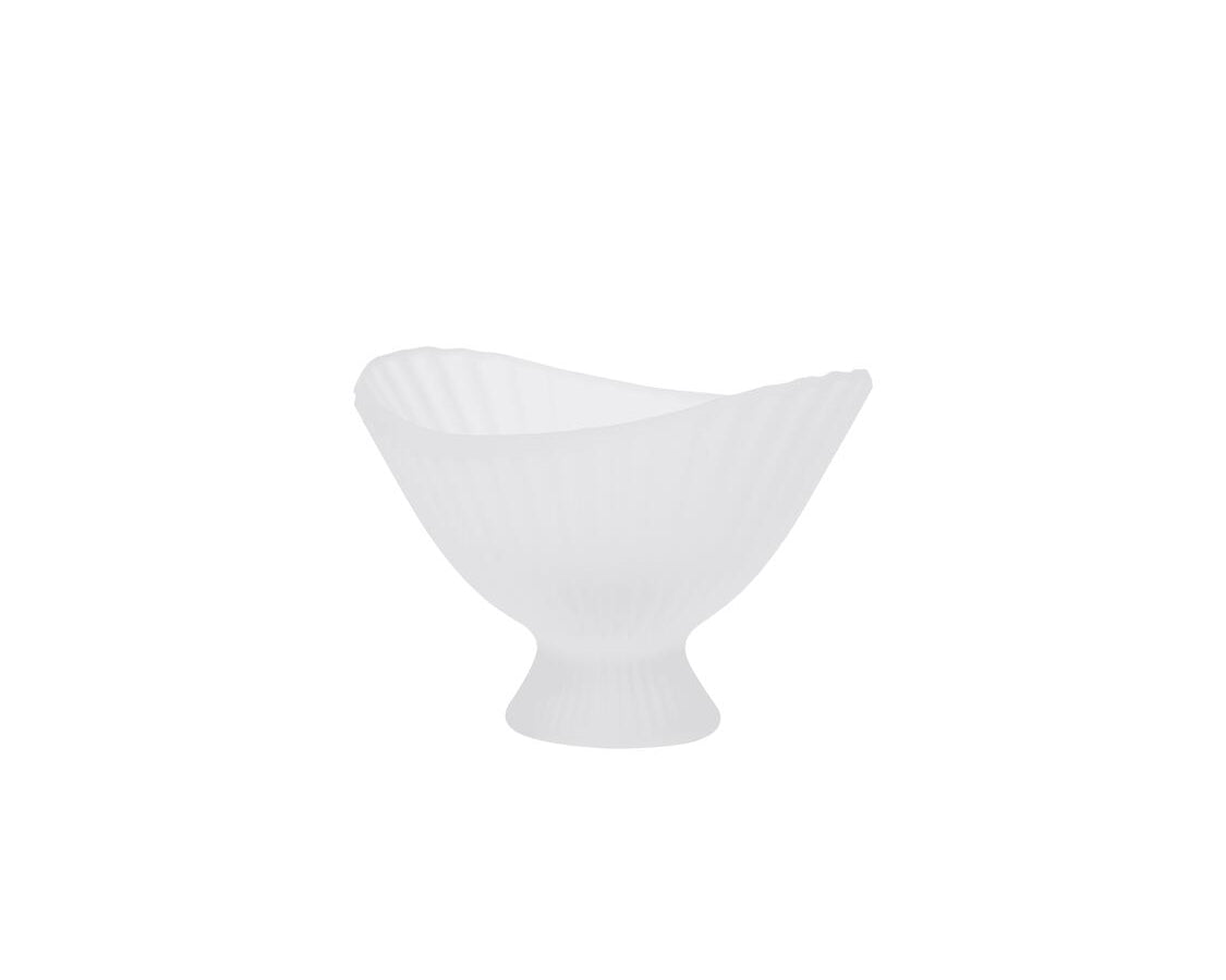 Fountain glasskål, L21 cm - Frosted